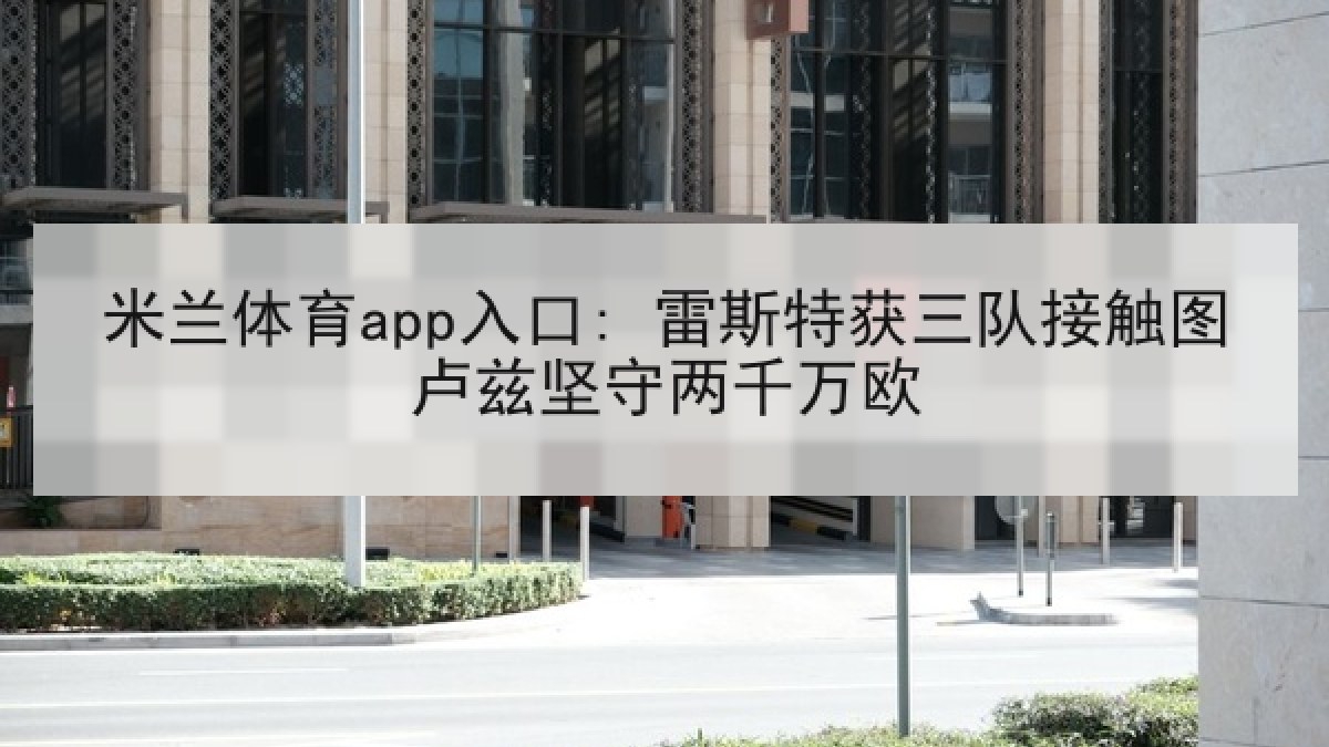 米兰体育app入口: 雷斯特获三队接触图卢兹坚守两千万欧